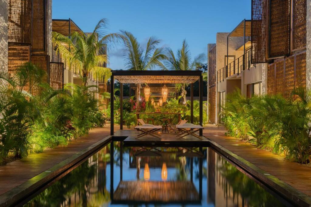 Апартаменты Departamento Boho Chic, Alberca Privada , Centrico Тулум Экстерьер фото