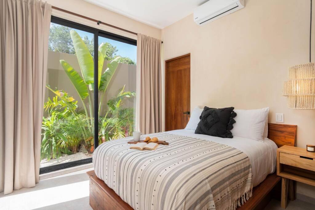 Апартаменты Departamento Boho Chic, Alberca Privada , Centrico Тулум Экстерьер фото
