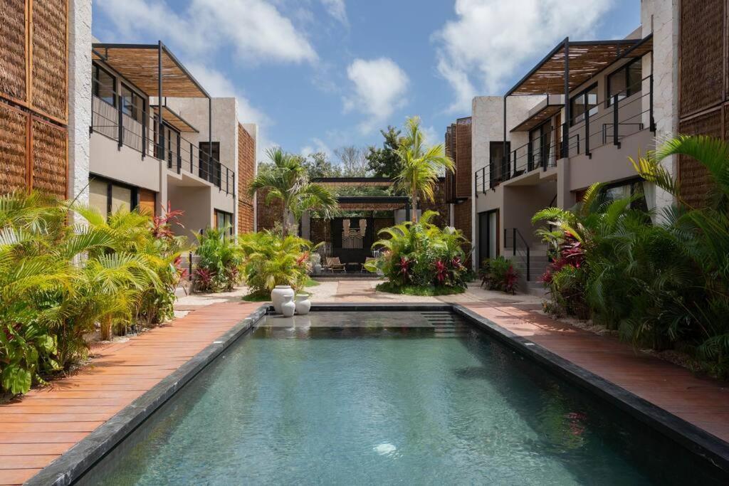 Апартаменты Departamento Boho Chic, Alberca Privada , Centrico Тулум Экстерьер фото