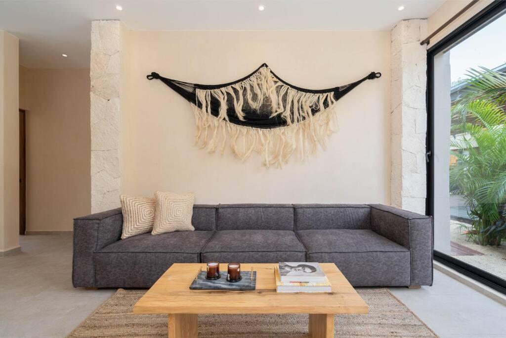 Апартаменты Departamento Boho Chic, Alberca Privada , Centrico Тулум Экстерьер фото