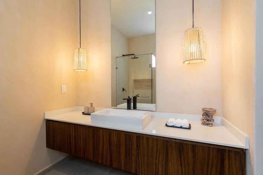 Апартаменты Departamento Boho Chic, Alberca Privada , Centrico Тулум Экстерьер фото